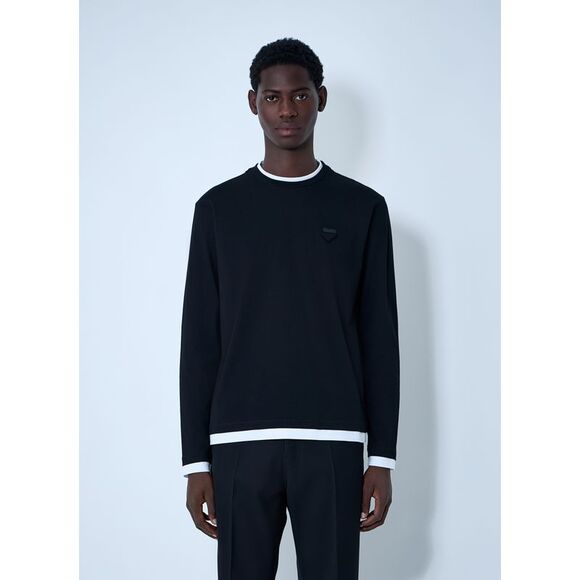 Prada Men Logo Motif T-Shirt